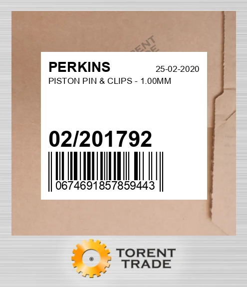 02/201792 Поршень & Палець OVERSIZE 1.00MM PERKINS NEW AFTERMARKET