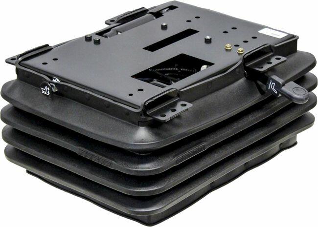 AMSS6772 International Пневматична подушка крісла оператра Deluxe Seat та Suspension Assembly Black та White Vinyl