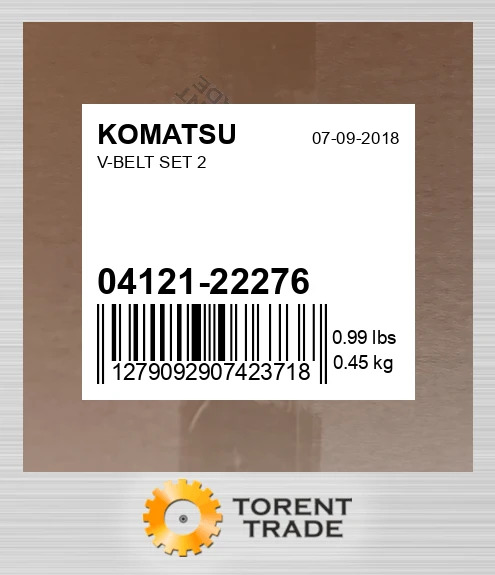 0412122276 V-BELT комплект 2 KOMATSU NEW AFTERMARKET