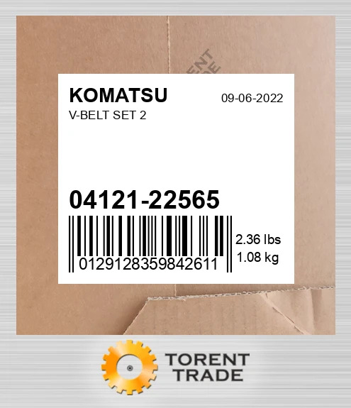 04121-22-565 V-BELT комплект 2 KOMATSU NEW AFTERMARKET