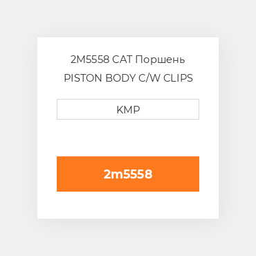 2M5558 CAT Поршень PISTON BODY C/W CLIPS