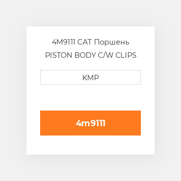 4M9111 CAT Поршень PISTON BODY C/W CLIPS