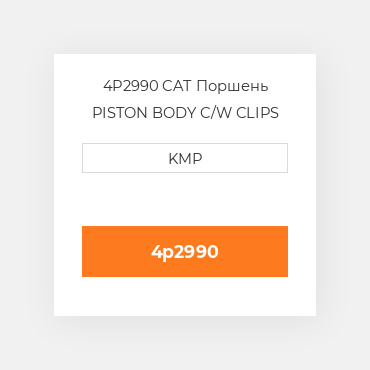 4P2990 CAT Поршень PISTON BODY C/W CLIPS