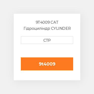 9T4009 CAT Гідроциліндр CYLINDER A