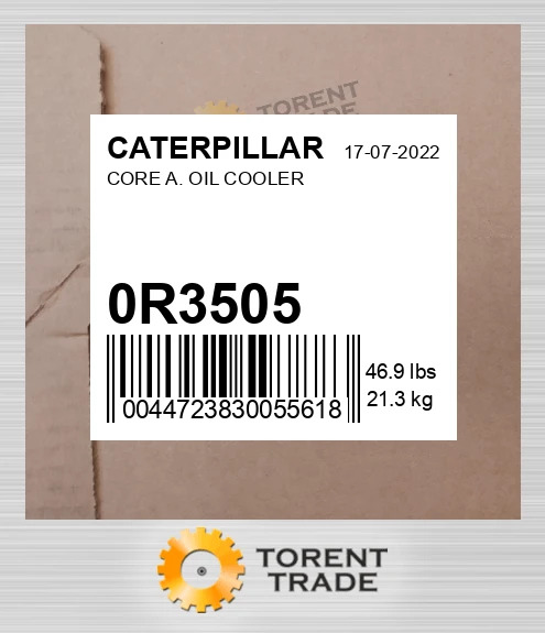 0R3505 Ядро A масляного охолоджувача CATERPILLAR