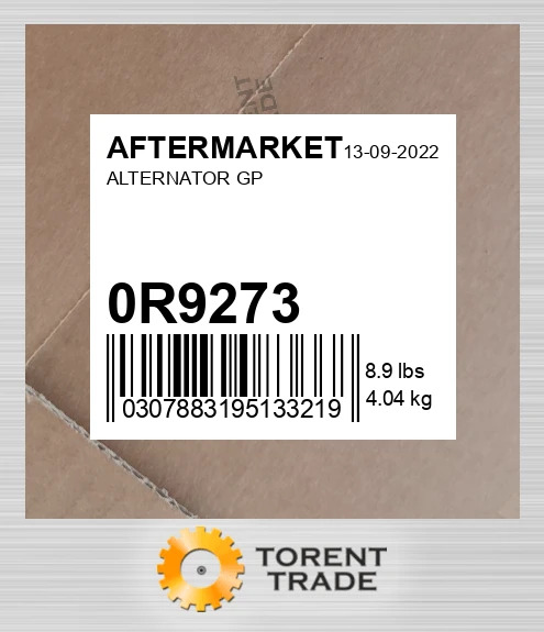 0R9273 Група генератора AFTERMARKET