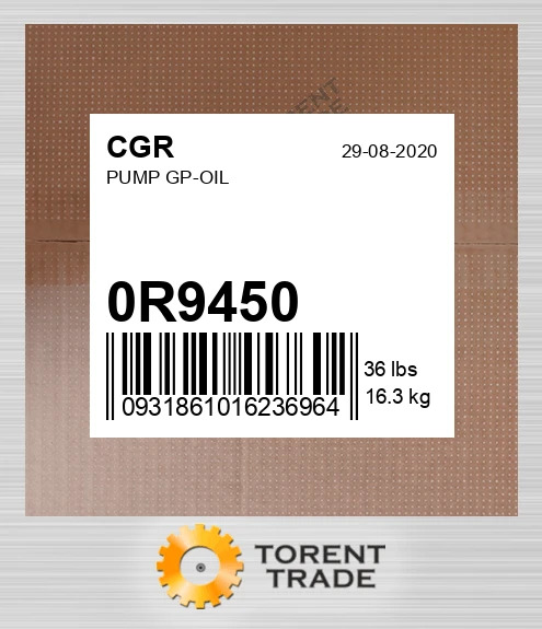 0R9450 Група масляного насоса CGR