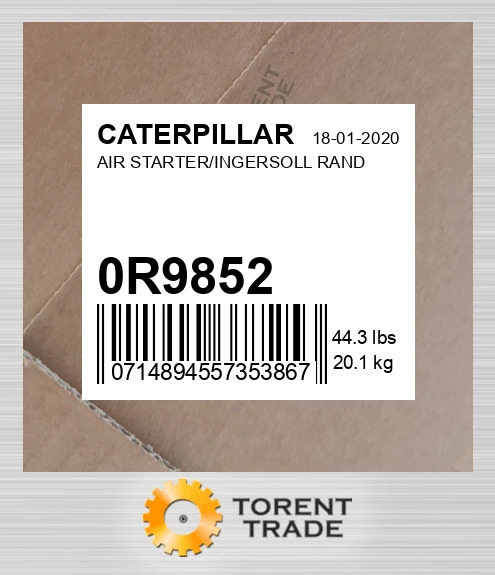 0r9852 Повітряний стартер/Ingersoll Rand CATERPILLAR