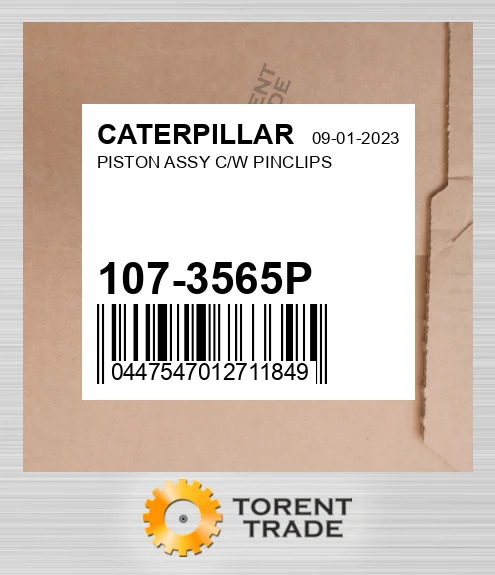 107-3565P Поршень у зборі з пальцем і кліпсами CATERPILLAR NEW AFTERMARKET