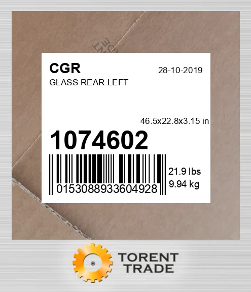 1074602 Заднє ліве скло CGR