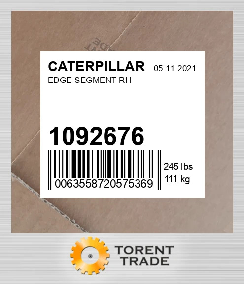 1092676 Сегмент кромки правий CATERPILLAR