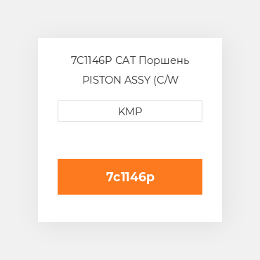 7C1146P CAT Поршень PISTON ASSY (C/W PIN+CLIPS)