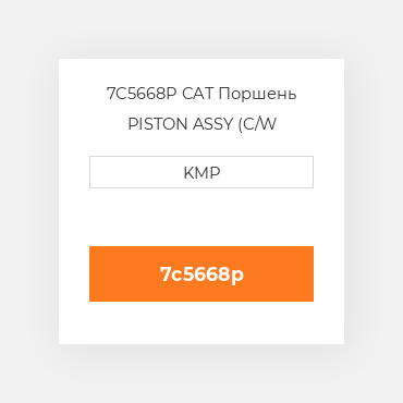 7C5668P CAT Поршень PISTON ASSY (C/W PIN+CLIPS)