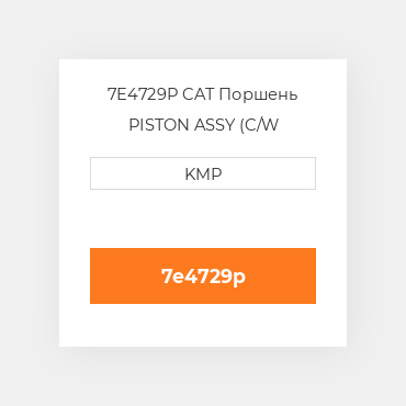 7E4729P CAT Поршень PISTON ASSY (C/W PIN+CLIPS)