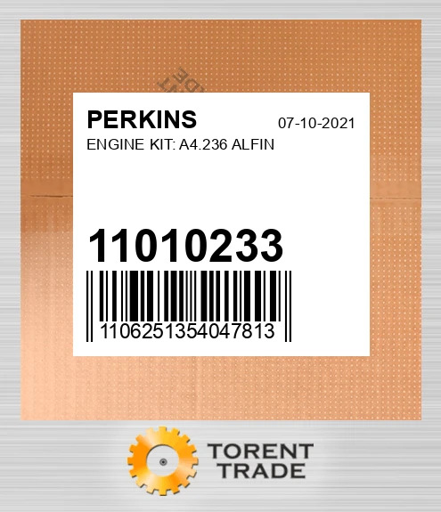 11010233 Комплект двигуна: A4.236 ALFIN PERKINS NEW AFTERMARKET
