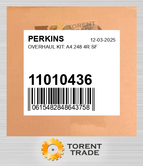 11010436 Капітальний ремонтний комплект: A4.248 4R, SF PERKINS NEW AFTERMARKET