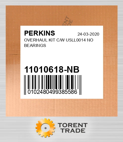 11010618-NB Капітальний ремонтний комплект C/W U5LL0014 NO BEARINGS PERKINS NEW AFTERMARKET