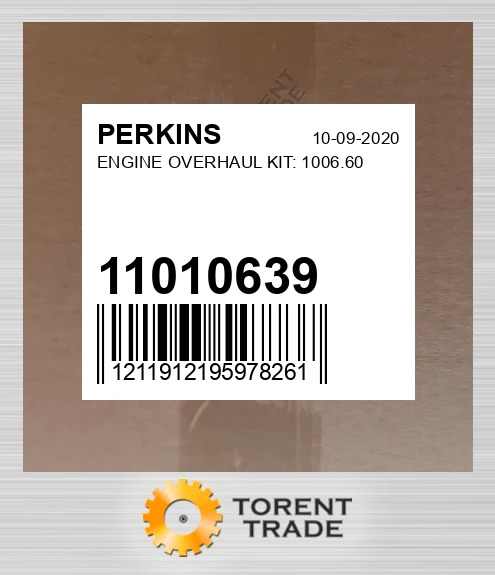11010639 Капітальний ремонтний комплект двигуна: 1006.60 PERKINS NEW AFTERMARKET
