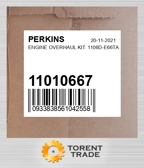 11010667 Капітальний ремонтний комплект двигуна: 1106D-E66TA PERKINS NEW AFTERMARKET