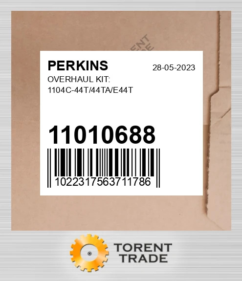 11010688 Капітальний ремонтний комплект: 1104C-44T/44TA/E44T PERKINS NEW AFTERMARKET