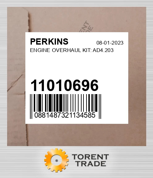 11010696 Капітальний ремонтний комплект двигуна: AD4.203 PERKINS NEW AFTERMARKET