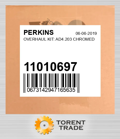 11010697 Капітальний ремонтний комплект: AD4.203 CHROMED PERKINS NEW AFTERMARKET