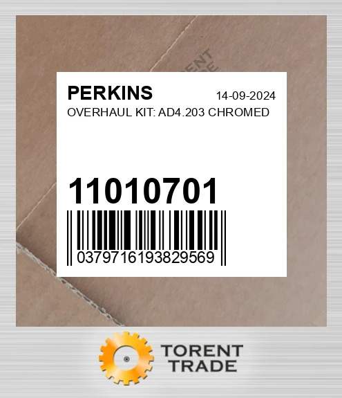 11010701 Капітальний ремонтний комплект: AD4.203 CHROMED PERKINS NEW AFTERMARKET