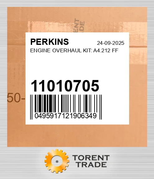 11010705 Капітальний ремонтний комплект двигуна: A4.212 FF PERKINS NEW AFTERMARKET