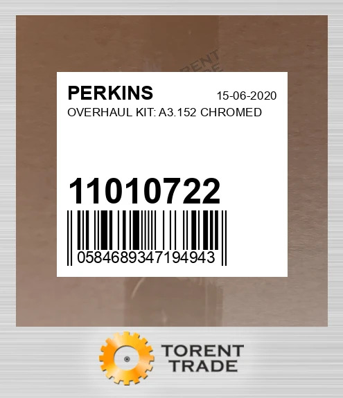 11010722 Капітальний ремонтний комплект: A3.152 CHROMED PERKINS NEW AFTERMARKET