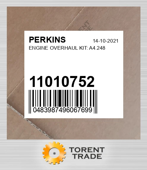 11010752 Капітальний ремонтний комплект двигуна: A4.248 PERKINS NEW AFTERMARKET