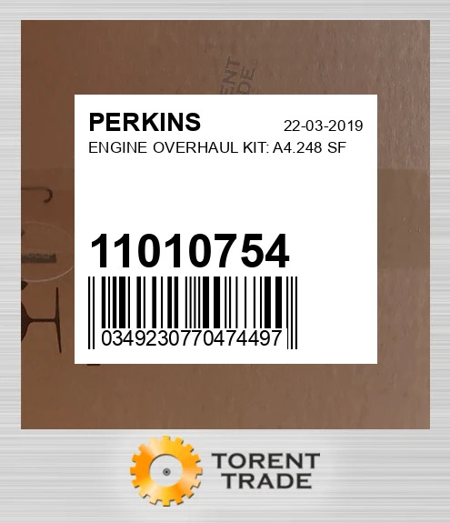 11010754 Капітальний ремонтний комплект двигуна: A4.248 SF PERKINS NEW AFTERMARKET