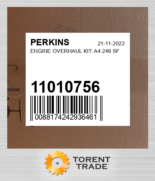 11010756 Капітальний ремонтний комплект двигуна: A4.248 SF PERKINS NEW AFTERMARKET
