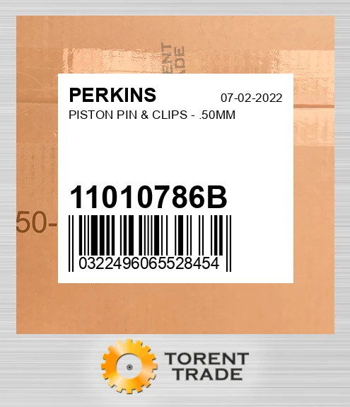 11010786B Поршень, палець і кліпси 0.50MM O/S PERKINS NEW AFTERMARKET