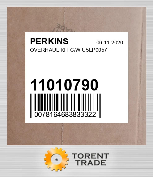 11010790 Капітальний ремонтний комплект C/W U5LP0057 PERKINS NEW AFTERMARKET