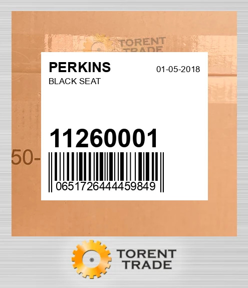 11260001 BLACK SEAT PERKINS NEW AFTERMARKET