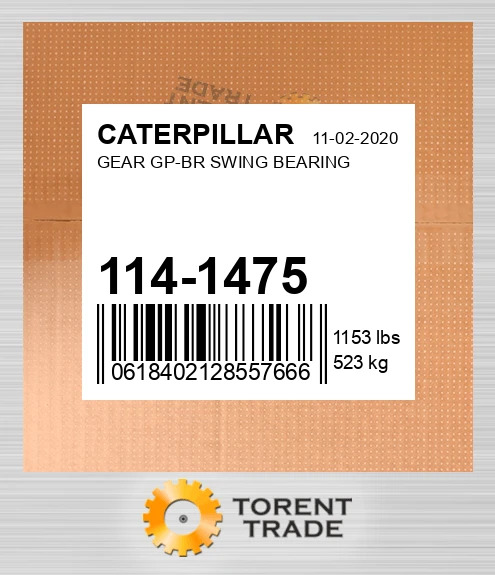 114-1475 Група шестерні BR поворотного підшипника CATERPILLAR