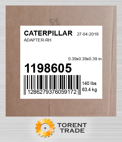 1198605 Адаптер правий CATERPILLAR