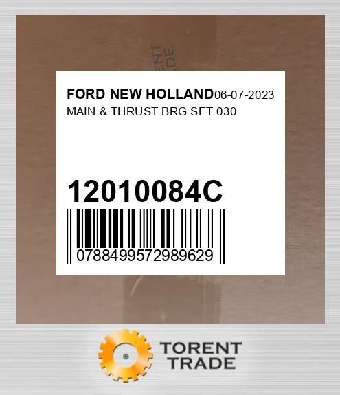 12010084C Корінний і упорний підшипники комплект 030 FORD NEW HOLLAND NEW AFTERMARKET