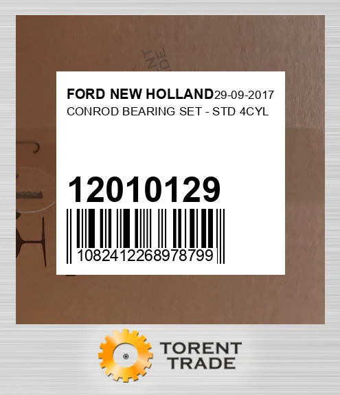 12010129 Шатун Комплект підшипників - STD 4CYL FORD NEW HOLLAND NEW AFTERMARKET
