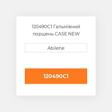 120490C1 Гальмівний поршень CASE NEW AFTERMARKET