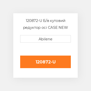 120872-U Б/в кутовий редуктор осі CASE NEW AFTERMARKET