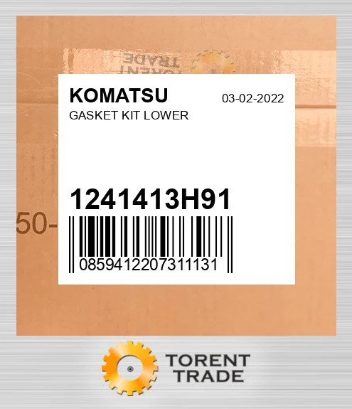 1241413H91 LOWER Комплект прокладок KOMATSU NEW AFTERMARKET