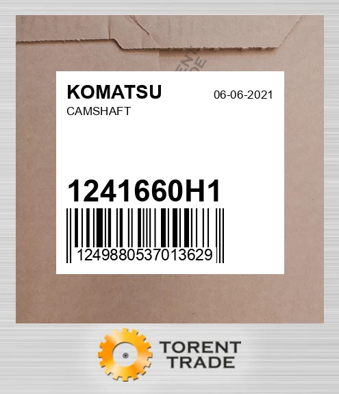 1241660H1 Розподільний вал KOMATSU NEW AFTERMARKET