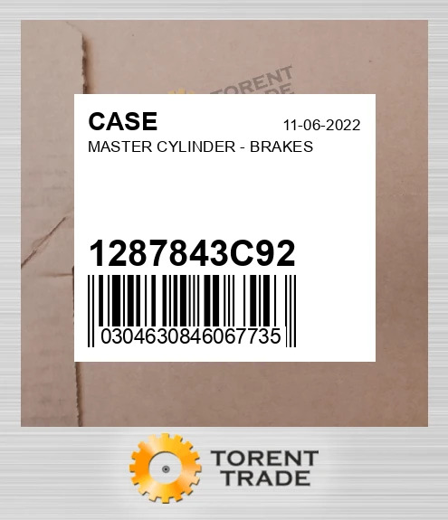 1287843C92 MASTER Циліндр - BRAKES CASE NEW AFTERMARKET