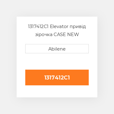 1317412C1 Elevator привід зірочка CASE NEW AFTERMARKET