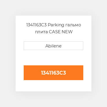 1341163C3 Parking гальмо плита CASE NEW AFTERMARKET