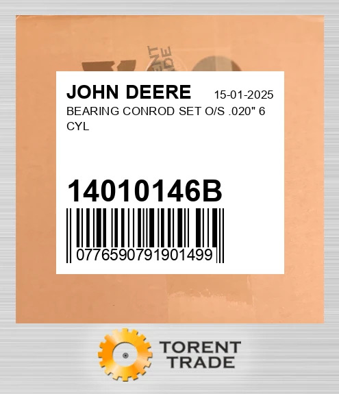 14010146B Підшипник Шатун комплект O/S .020 JOHN DEERE NEW AFTERMARKET