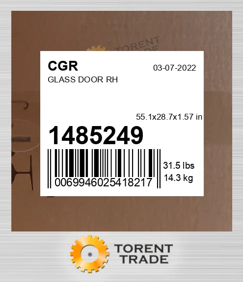 1485249 СКЛО ДВЕРІ ПРАВЕ CGR
