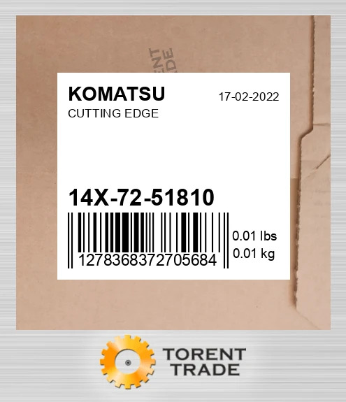 14X-72-51810 Ріжуча кромка KOMATSU