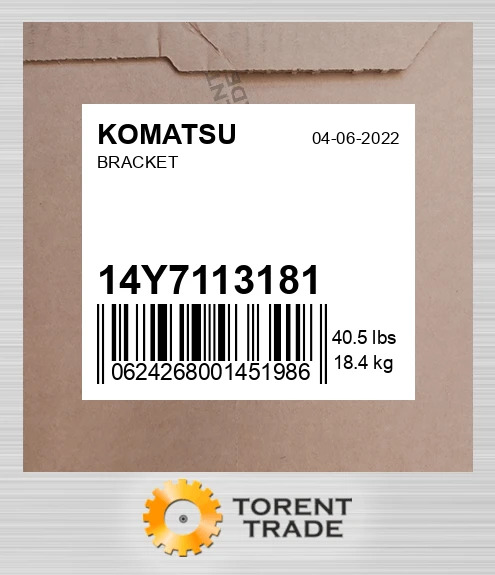 14y7113181 КРОНШТЕЙН KOMATSU